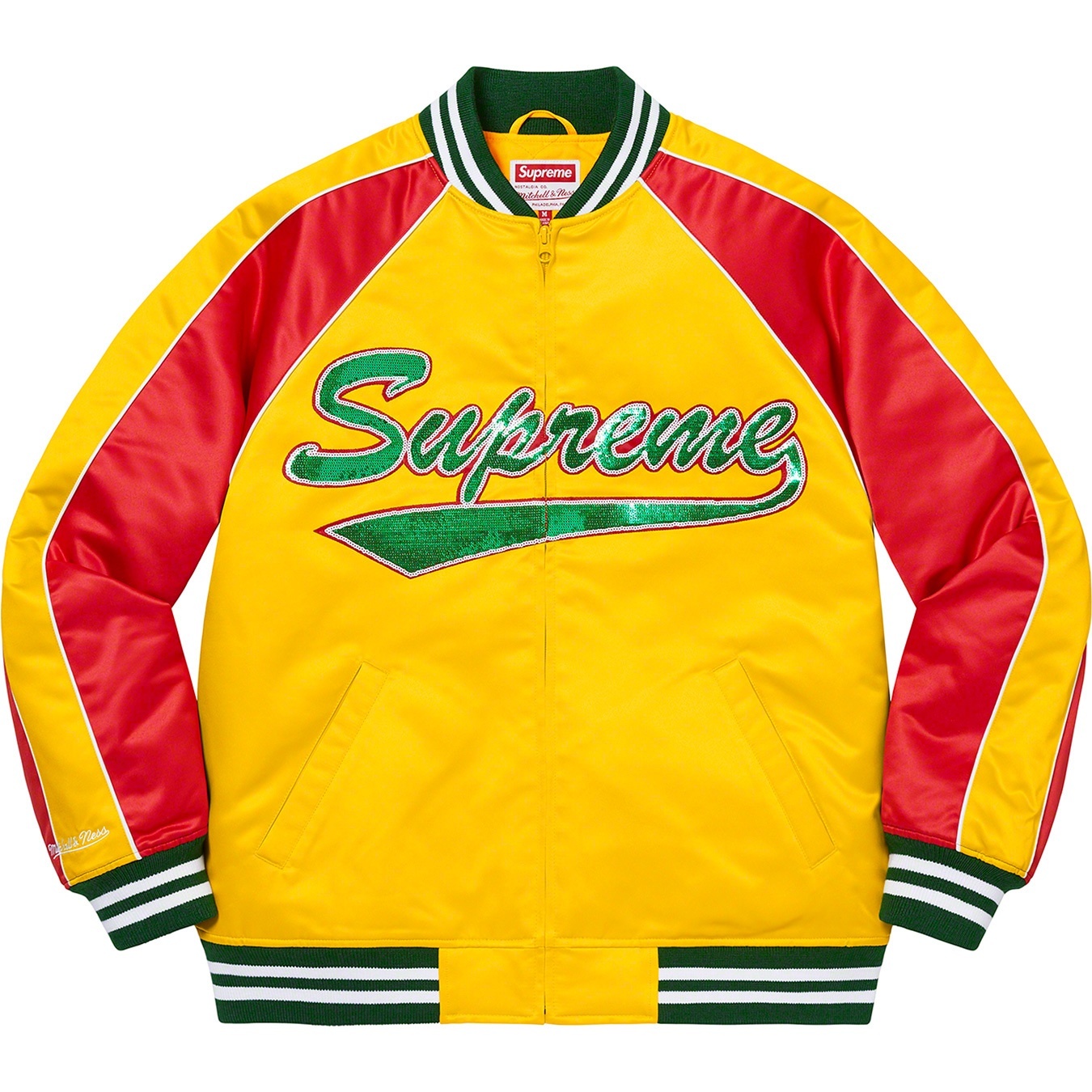 Supreme®/Mitchell & Ness® Sequin Logo Varsity Jacket view 6
